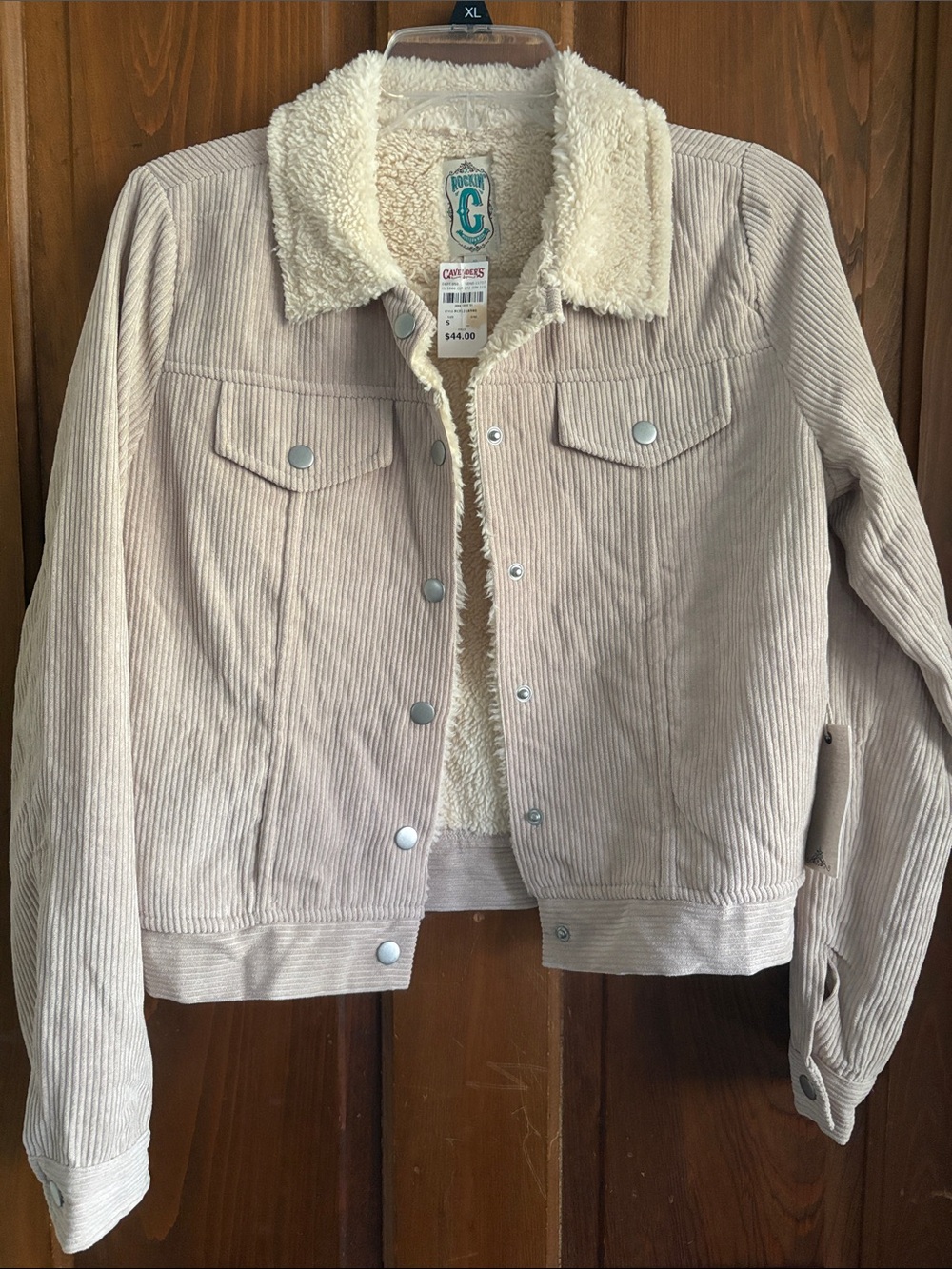 Cozy Corduroy Teddy-Lined Jacket - Cream - Picture 1 of 3